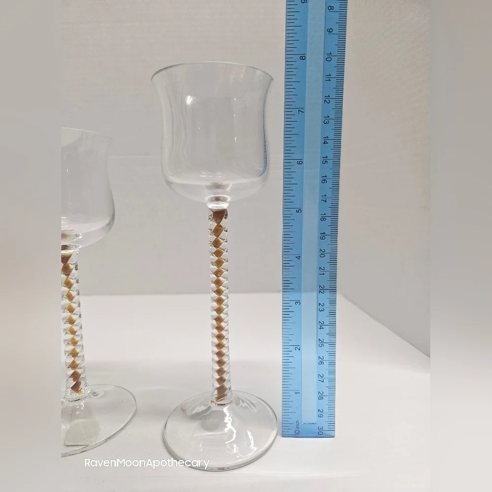 PartyLite Amber Votive Holder Set